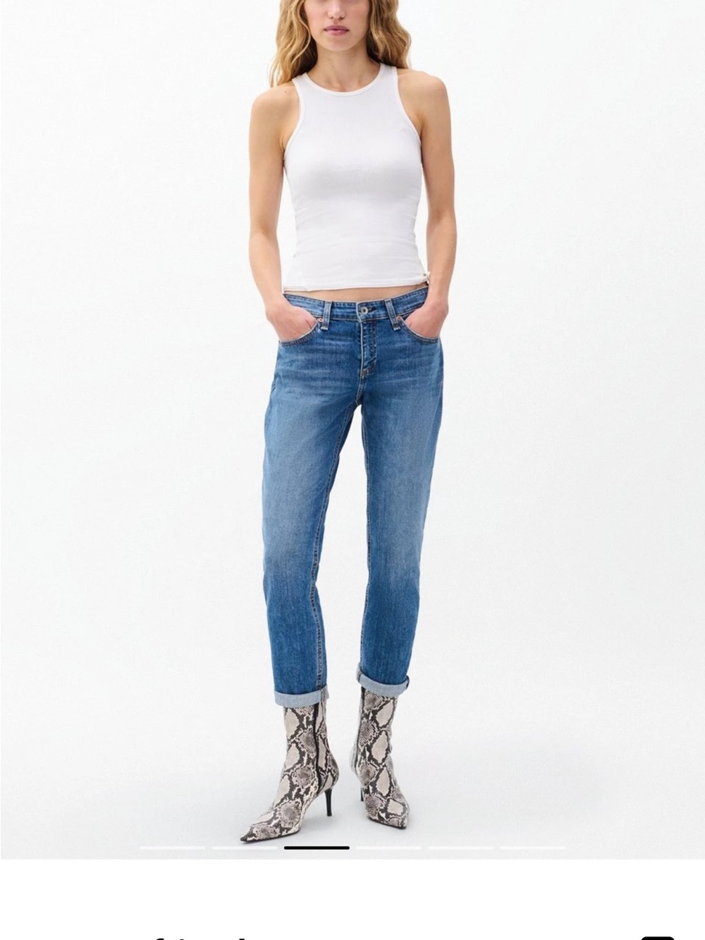 Rag & Bone Dre low rise slim jeans NWT